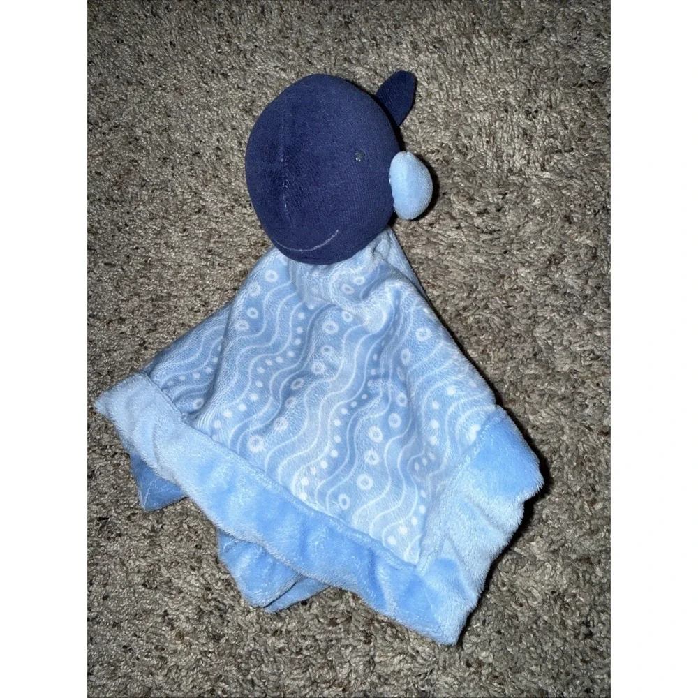 Falls Creek Baby Lovey‎ Blue Whale Soother Fleece